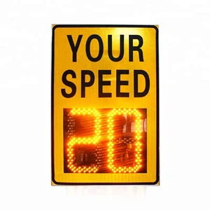 Hight Quality LED Display Portable Traffic Signs Speed Detector Solar radar Speed Limited Sign Speed radar Sign