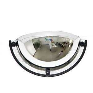 30cm Middle 2 Mm Thickness Acrylic Plastic Security 180 Degree Half Spherical Dome Mirror Convex