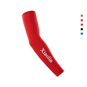 Custom Xiaolin Sport Arm Sleeves Spandex/Polyester 140g Comfort Breathable Sweat-Wicking Anti-UV Protective Unisex for Outdoor