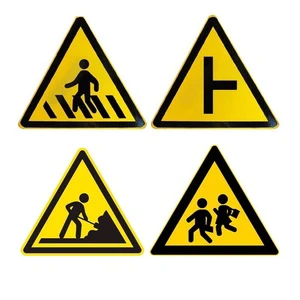 Reflective Material Traffic Signs Road Signs Stickers Panneaux Publicitaires Street Signs Safety Traffic Sign Work Road Signs