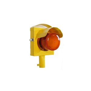 100 mm Single Flashing Yellow LED Traffic Light PC Material Traffic Signal Lamp of Type 1MTB