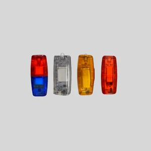Rechargeable LED Strobe Traffic Patrol Lamp Waterproof Red Blue Emergency Flash Light