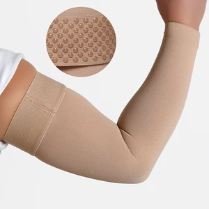 Sports Silicone Compression Arm Guards 20-30mmhg Pressure Relief Elbow Pads And Arm Sleeves Soft And Customizable Logo