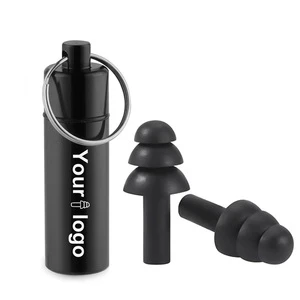 Reusable Silicone Earplugs Sleep Noise Cancelling Ear Plugs With Aluminum Case