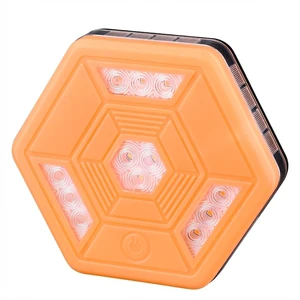 HB-330C LED Road Flares Flashing Roadside Emergency Rechargeable Battery ABS Material Road Construction Warning Lights Hot Sale