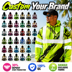 FQ High Visibility Reflective Polo Custom Design Hivis Workshirt Safety T Shirt Performance Sublimation Reflective Work Hoodie