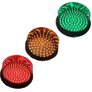 Traffic Light Module Plastic Red Green and Yellow Led Signal 300mm Traffic Light for Highway Safety Customization Accepted
