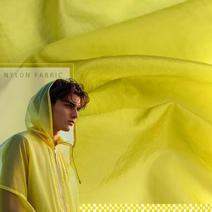 Factory Wholesale Custom 15D Soft Tulle Reflective Nylon Fabric Sunscreen Clothing Fabric Free Sample Nylon Taffeta Fabric
