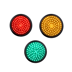 ZGSM 200mm 300mm LED Traffic signal Light 12V 24V DC 230V AC Road Crossing Red Yellow Green Traffic Sign
