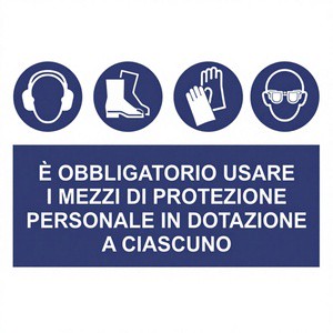 Mandatory Traffic Sign Safety Product by TTAKE 300x200mm Format for Enhanced Visibility and Awareness