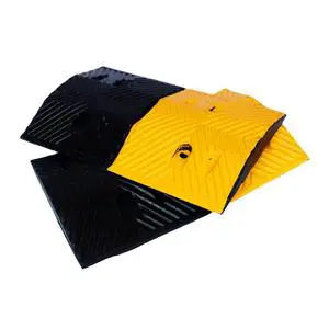 Zento Security Traffic Equipment Manufacturer Anti-friction Highway Underground Garage Rubber Speed Bump