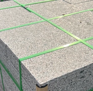 Outdoor White Granite Flamed Slab Eco-Friendly Durable Waterproof Anti-Slip Pavement For Plaza School Sidewalk Modern Design