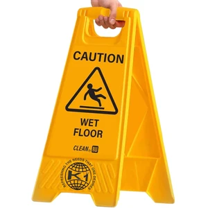Custom Foldable Plastic Traffic Sign Safety Caution for Wet Road Floor
