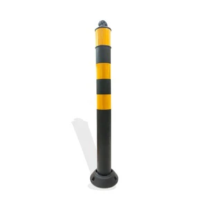 Osano AEXI-TDP03 Durable Yellow Black Indonesia-Made Rubber Stick Cone for Roadway Safety Traffic Control Devices
