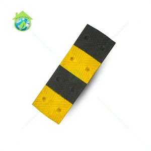 SSBO Durable Rubber Speed Bump 100cm Wide for Road Safety Traffic Control Long Lasting Use in Parking Public Areas Best Quality