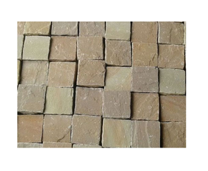 Multi Yellow Cobblestone Original Yellow Driveway Paving Stone Cobblestone from India