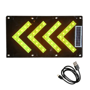 Led Light Source Traffic Sign Flashing Triangle Warning Sign Led Foldable Led Stop Sign With Solar Power
