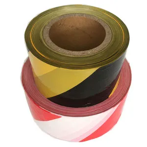 Red and White Strip New Material PE Barrier Warning Tape for Road and Police