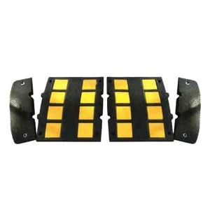 Low Price Rubber Speed Reducer Breaker Rubber Speed Bump Reflective Traffic Hump