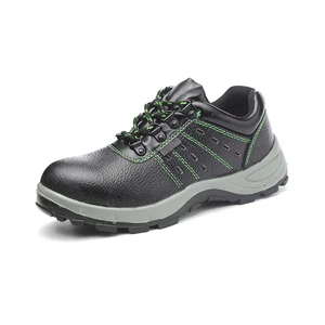 Low Cut Slip Resistance Pu Sole Steel Toe Cap Steel Mid Plate Breathable Labor Protection Work Shoes Safety for Men