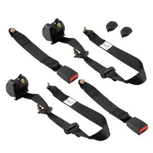 2pcs Universal Retractable Sports 3-Point Nylon 2020- Safety Seat Belt Harness Set