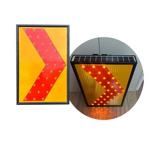 Solar Powered 400*600mm LED Traffic Warning Light