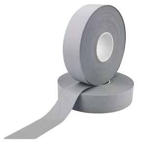 Premium Visibility High-Light Sew-On Reflective Vinyl Grey Reflector Fabric for Enhanced Safety Jackets and Vests