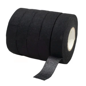 Wide Universal Self-Adhesive Flannel Cloth Tape Automotive Wiring Harness Black Cotton Anti-Rattle Felt Tape