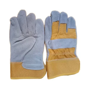 HPEP Industrial Safety Welding Gloves Cow Split Leather Cotton Lined Straight Thumb for TIG/MIG/Stick Welding Maximum Protection