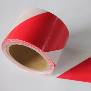 Red and White Printed PE Hazard Warning Tape ForUnsafe Areas