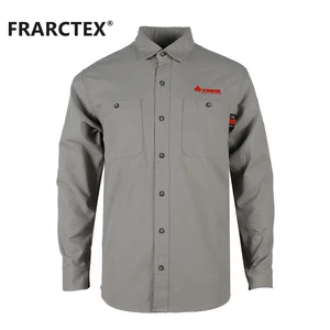 Whole FR Shirts Flame Resistant Shirts Modern High-Quality Breathable FRC Construction Work Wear Shirt For Electricians