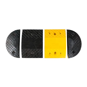 Manufacturer Wholesale Driveway Road Safety Speed Reducer Rubber Speed Hump Bumps
