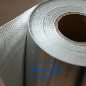 Heat Resistant Aluminum Foil Fiberglass Cloth Reflective Insulation Fabric Fireproof Thermal Protection Material Square Exterior