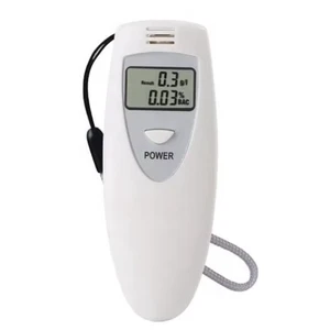 White Portable Single Screen Alcohol Tester Alcohol Concentration Tester Breathable Tester