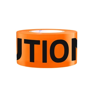 Strong PE Non Adhesive Warning Tape Cutting for Construction Hazard Area Road Work Industrial Safety Outdoor Barrier