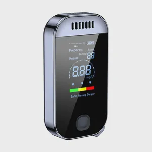 High-Sensitivity Rechargeable Alcohol Tester with Color LED Screen Safe Driving Device to Detect Consumed Alcohol