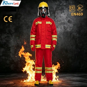 Ergonomic Tailoring, Enhanced Mobility Rescue Firefighting Fire Suits Full Sizes And Color Emergency Response Fire Suits