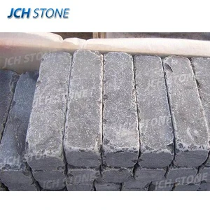 Flamed and Tumbled China Blue Stone Bricks Paver Limestone Curb Stone Kerbstone Palisade