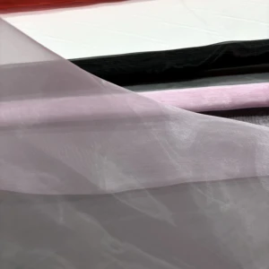 New Design Custom Color Crystal Organza Tulle Fabric Roll Reflective Fabric With Competitive Prices for Dresses and Clothing