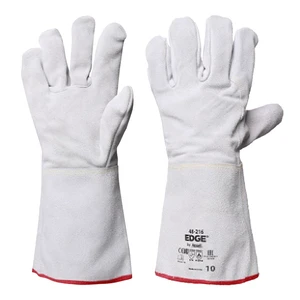 Ansell 48216 Men's Custom Leather Work Welding Gloves with Straight Thumb and Stick Welding Protection