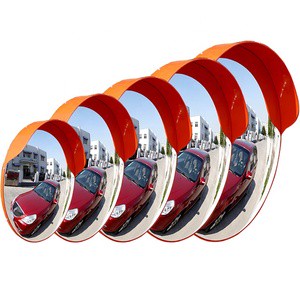 Road Traffic Convex Mirror Jessubond PKC-0030-1530 30cm PC Material Outdoor Use 130 Viewing Angle Security Mirror