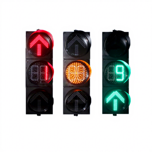Multi-Function LED Traffic Light for Intersections | 4 Display Options | PC Material | Plug-in
