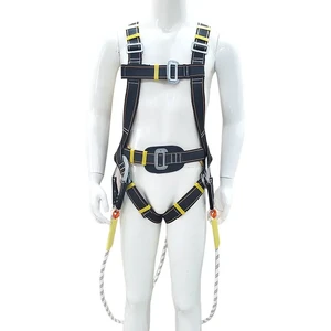 China Wholesale WUBAI Brand Adjustable Polyester Safety Harness & Belt Fall Protection Construction Industry L-XL Size