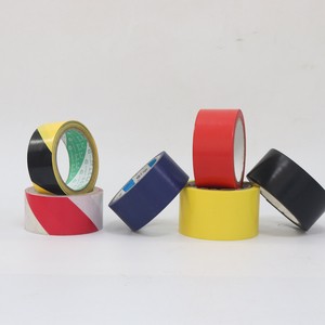 High Viscosity Custom Color Waterproof Recyclable Stripe PVC Film 5S Floor Marking Safety Warning Caution Adhesive Tape