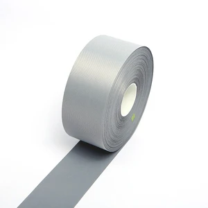 Ordinary Brightness TC Fabric 5cm Gray High Reflector 5cm Reflective Tape Sewn on the Safety Vest Overalls