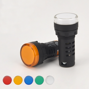 LED Signal Light LD16 Pilot Lamp Indicator Light With AC/DC 220V/380V Red Yellow Green Blue White Made Of Plastic