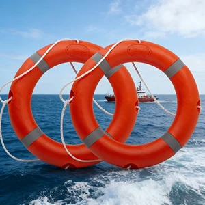 Marine Lifebuoy Solid Foam Plastic Flood Control Emergency Life-Saving Professional Wholesale Adult Round