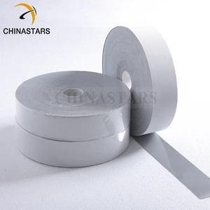 High Visibility Stretchable Elastic Single Reflective Fabric Reflective Stripes Tape for Clothing