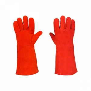 Best Quality new arrival high demanding welding gloves Reasonable Safety Gloves Heat Resistance custom Blue Double Reinforced