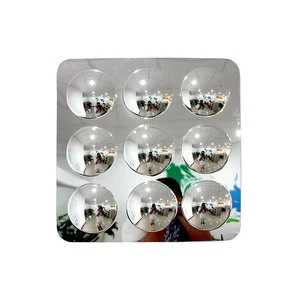 High Definition 3X3 Convex Mirror Shatterproof Traffic Safety Mirror for Community Road Driveway Corner Safety Guard